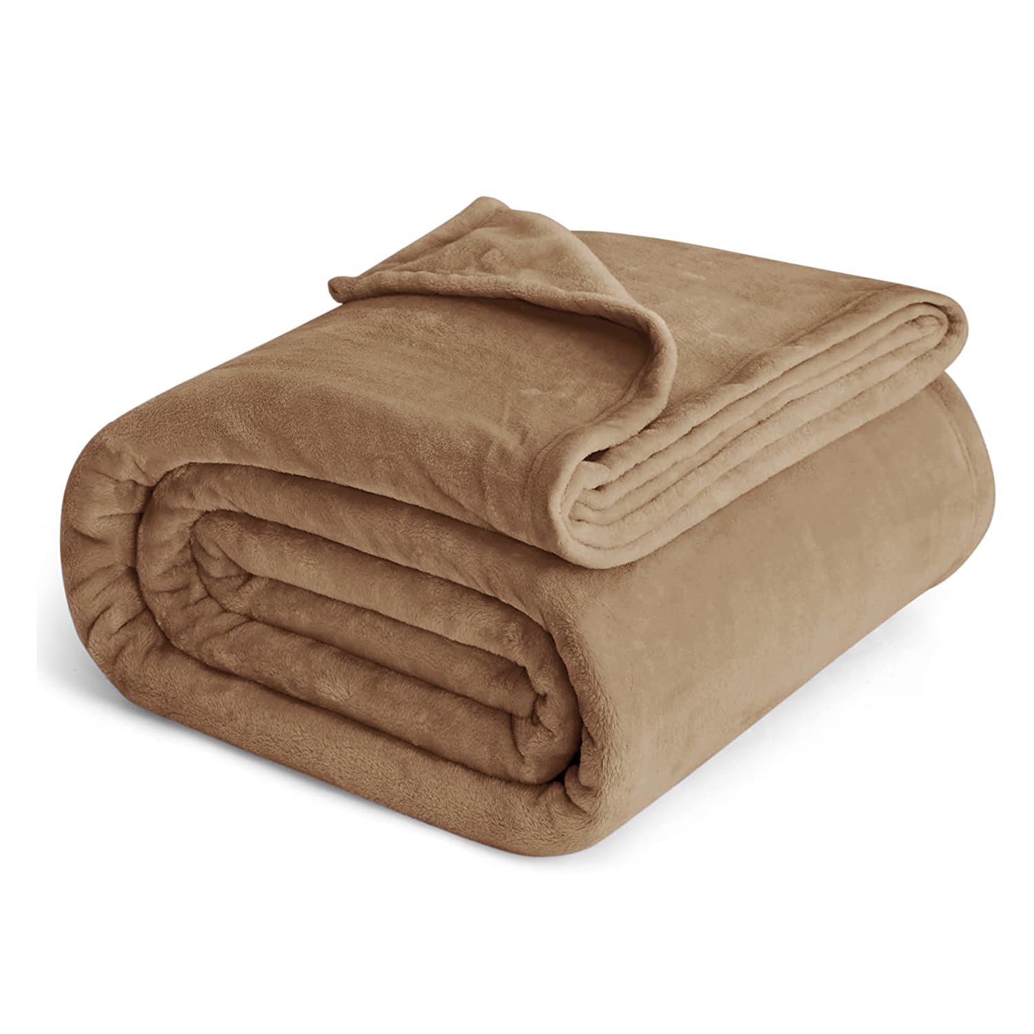 IR Imperial RoomsFleece Blanket Throws for Sofas – Soft Fluffy 400 GSM Silk Touch Warm Blankets for Bed and Couch Bed Throw for Bedroom, Travel (Beige, Twin/Double (150X200CM))