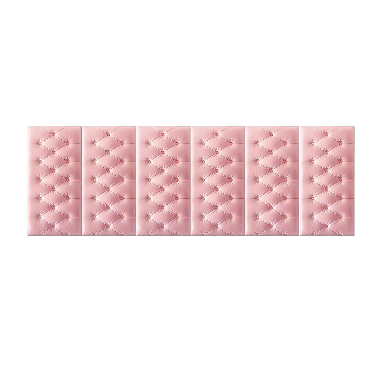 Panneaux muraux en similicuir rose lot de 6 protections design haut de gamme pour enfants