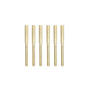 Titanium-Plating Burr Gr g Bit Set Universal F nt Rotary Tool Accessories for Metal Stone Carving DIY Gr g Polishing Engraving ERNP
