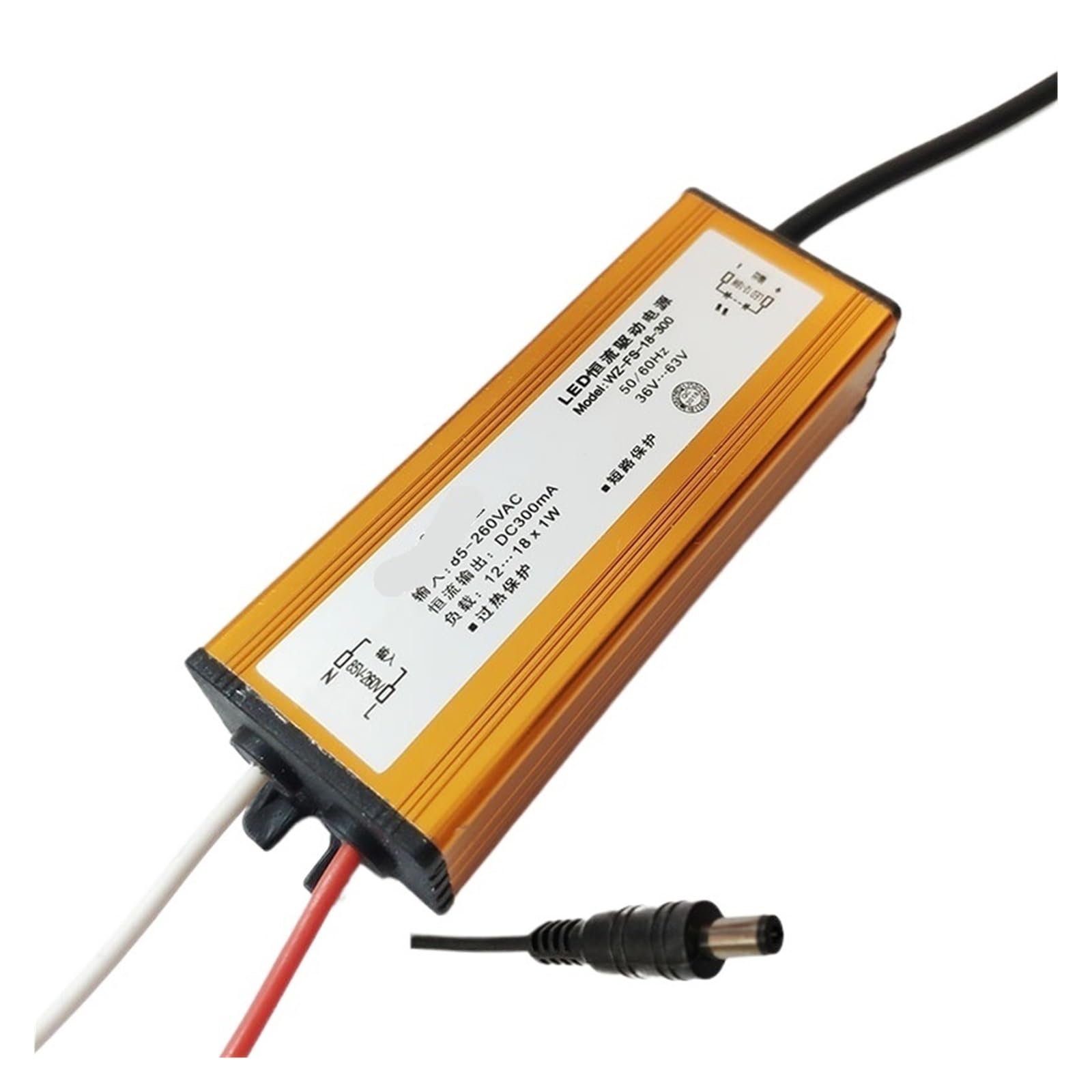 Pilote LED plafonnier transformateur courant constant 12-18W 300MA pour votre éclairage intérieur