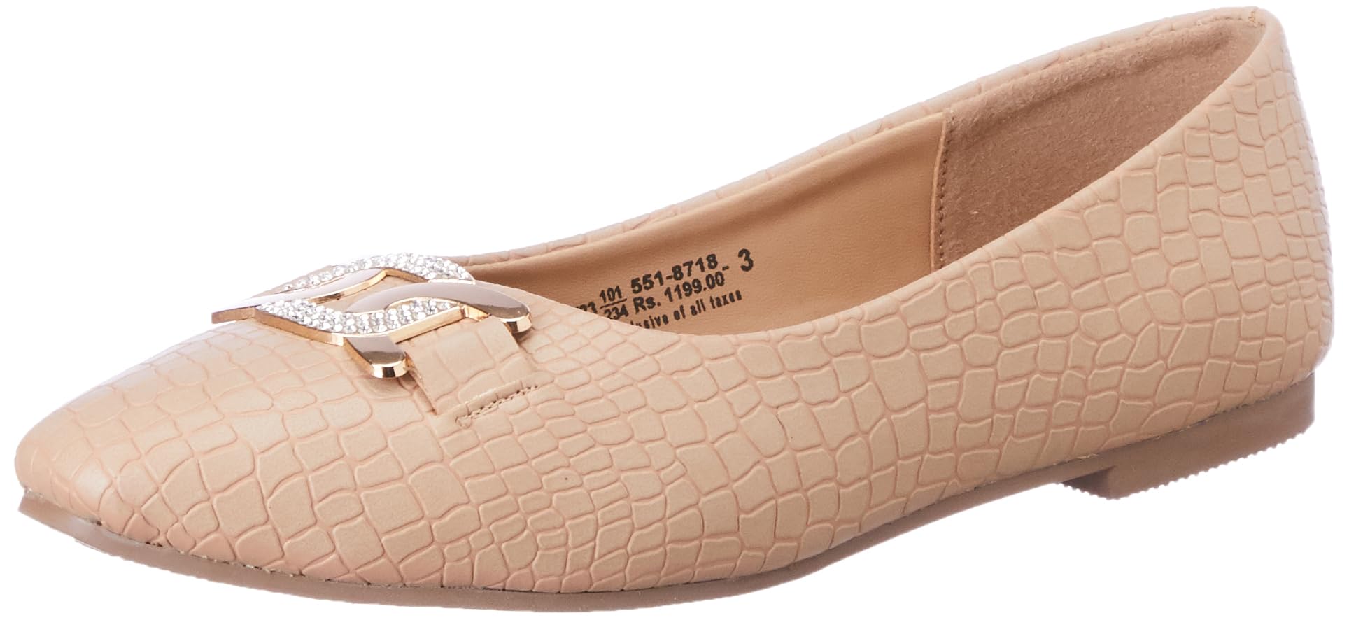 Bata Womens Perry Ballerina Ballerina (5518718_Beige_8 UK) (B0C9HVZGB3) Amazon Price History, Amazon Price Tracker
