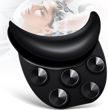 Shampoo Bowl Neck Rest, Comfortable Neck Rest Cushion for Home Beauty Salon, Barbershop and Hair SPA, Professional Silicone Hair Washing Neck Support Neck Pad