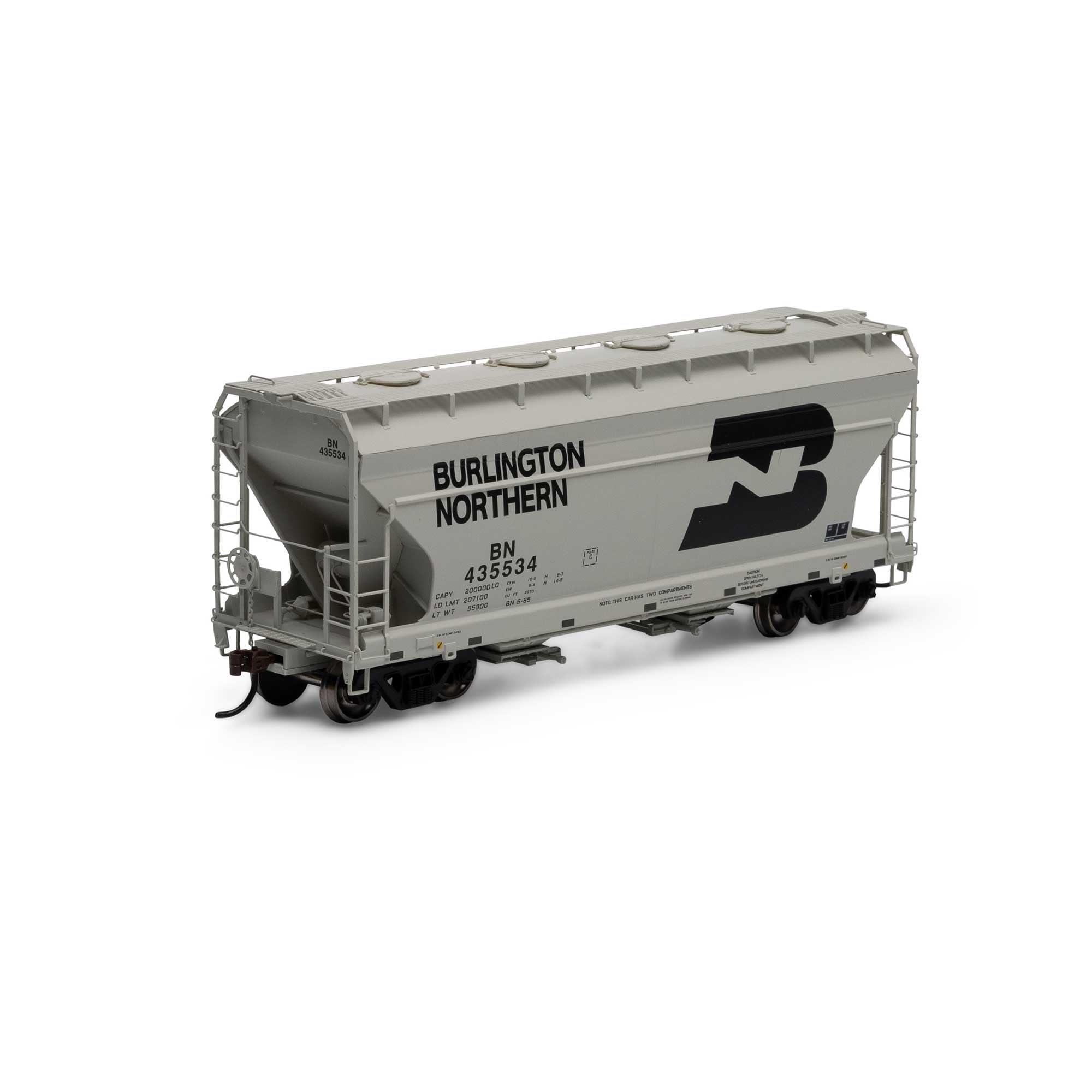 Athearn HO ACF 2970 Covered Hopper BN #435534 ATH81059 HO Rolling Stock
