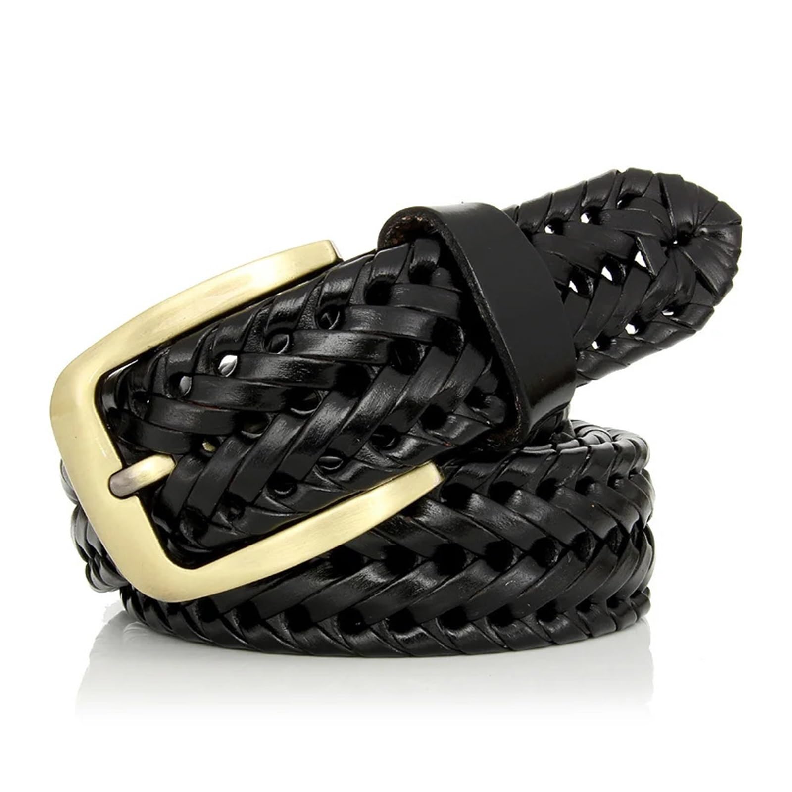 Ceinture Cuir Tressé Ceinture en cuir véritable