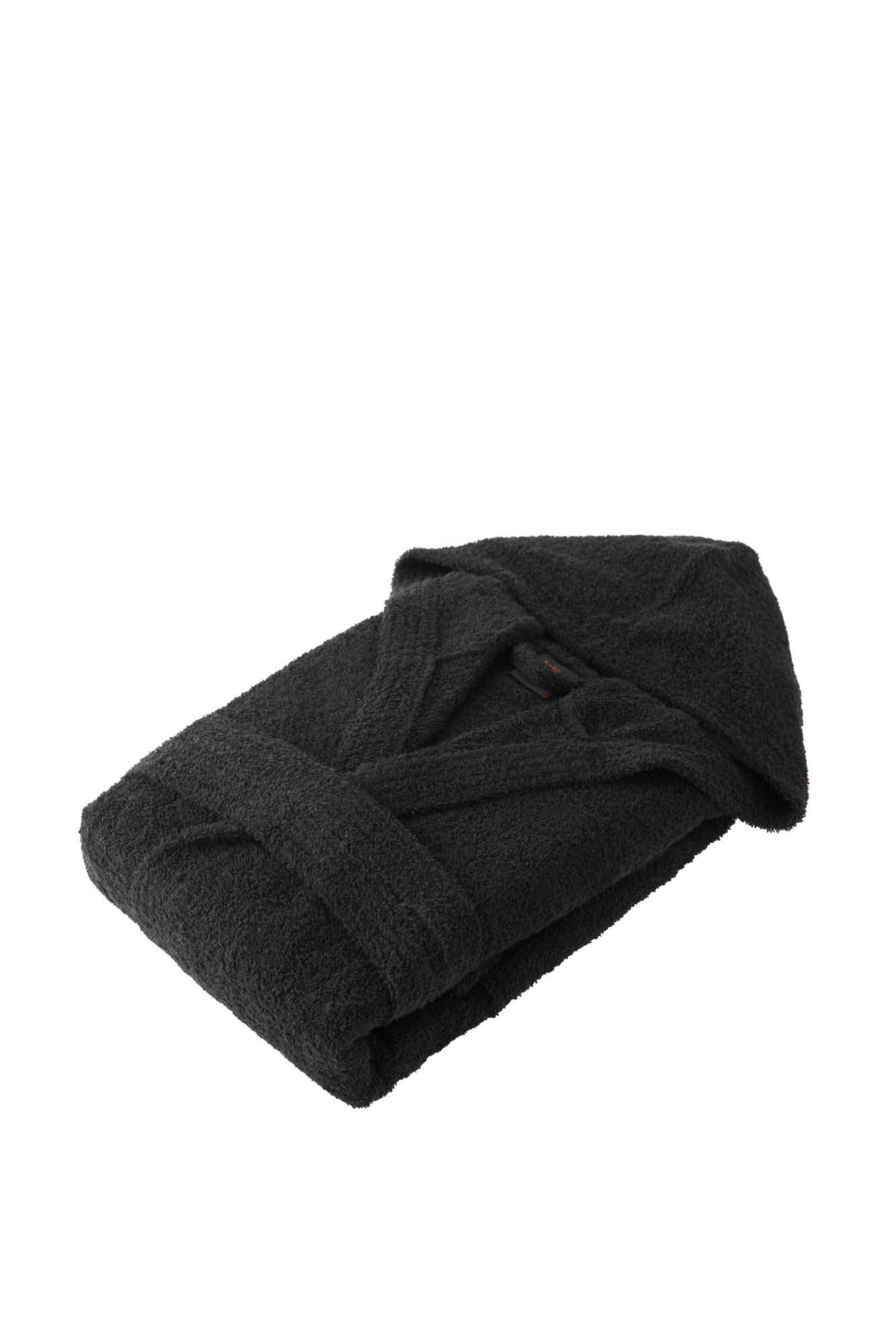 Peignoir à capuche noir XL idéal pour le spa et les sorties de bain