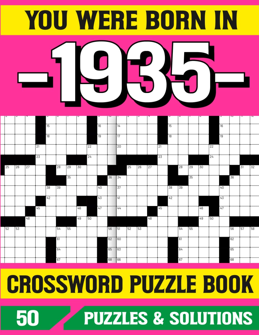 You Were Born In 1935: Crossword Puzzle Book: Fun Crossword Puzzle Book Gift for 1935 Born Seniors and Adults