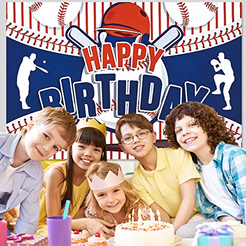 Baseball Birthday Banner Backdrop Baseball Party Decorations Sport Themed Birthday Backdrop For Boys Kids Teens For Holiday Birthday Party Favor Decor Photo Background #TOP2