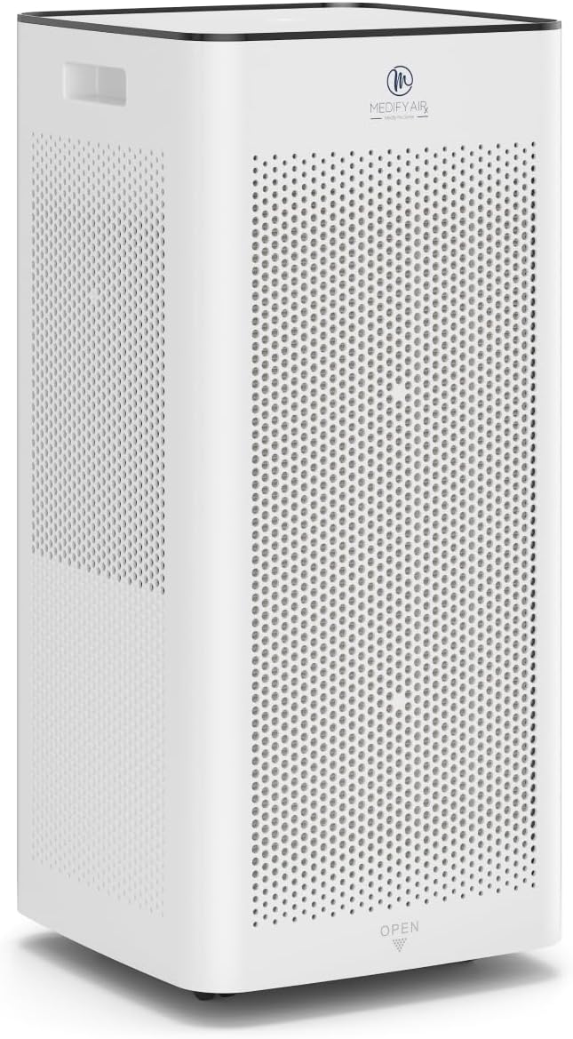 Medify MA-112 PRO Air Purifier with True HEPA H13 Filter | 5,948 ft² Extra Large Coverage in 1hr for Smoke, Wildfire, Odors, Pollution, Allergies, Pets | 99.97% Particle Removal 0.1-0.3 Microns