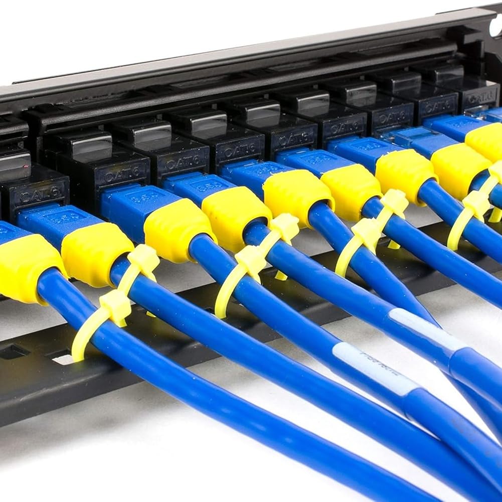 Adaptateur de Câble Réseau RJ45 48 Ports Rack Panneau de Brassage CAT6 Droit Cadre de Distribution Ethernet