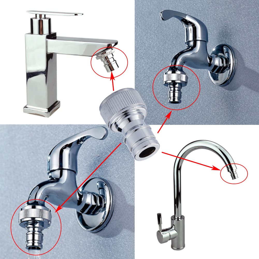 Set Di Adattatori Per Rubinetti Per Lavatrice Multifunzione Da 3 Pacchi Multicolor 92438117 - Foto 3