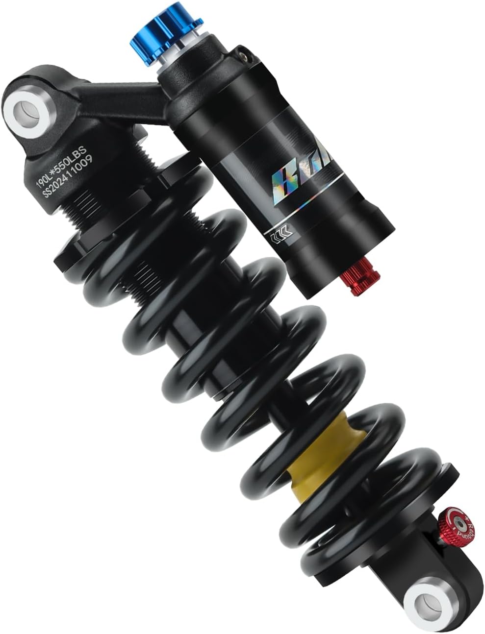 BOLANY Downhill Mountain Bike Rear Shock MTB Rear Suspension Spring Shock Absorber 190mm 210mm 230mm for MTB/Electric Mmotorbike