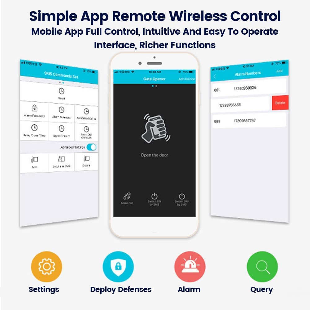 RTU5024 Upgrade GSM Gate Opener Relay Switch Remote Control Door Opener Programmable DC 9-36V (RTU5024 upgrade version)