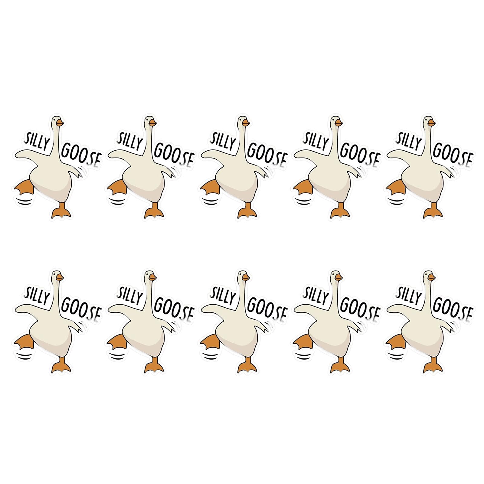Luofeng Gooses Sticker,10/20Pcs Silly Gooses Sticker For Water Bottle Tumblers Funny Decals Laptop Adhesive Stickers Cartoon Cute Car Decals Diy