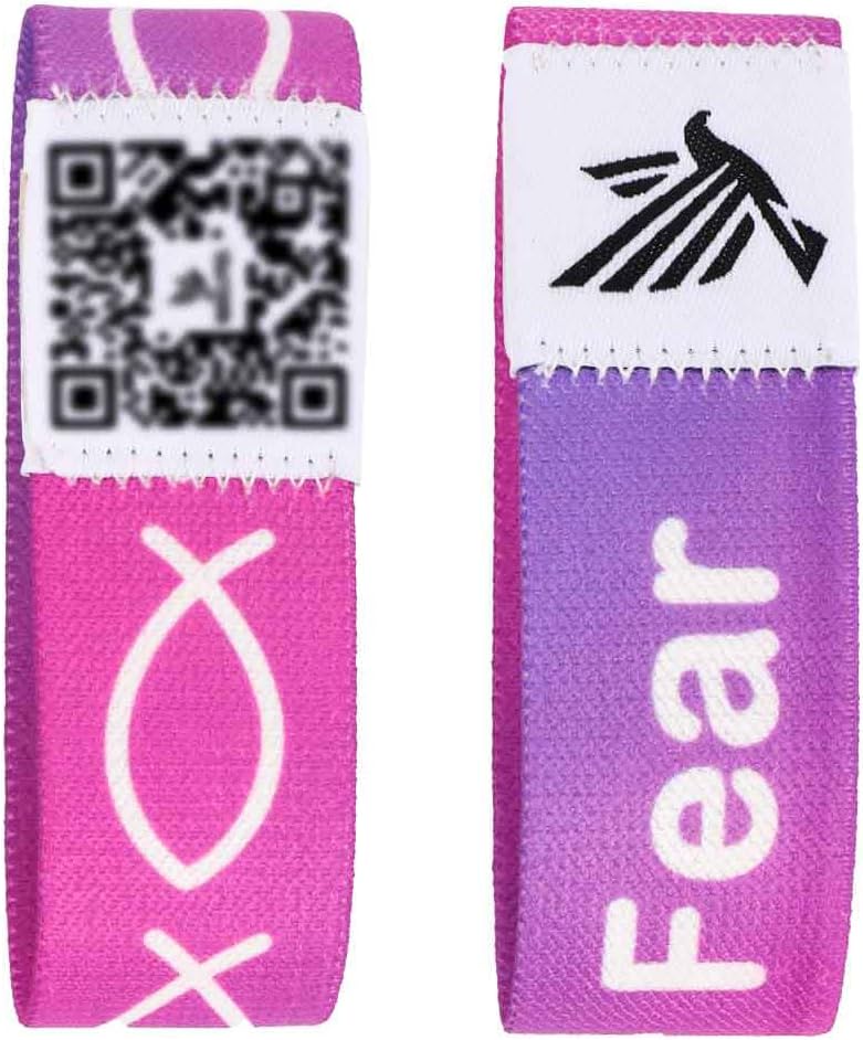 WALLFID 2 Pieces Set,Bible Verse Bracelets,Hang Loose Bands,Jesus Bracelets,Christian Bracelet,Phone Recognition,Perfect for Most Adult Men,Women