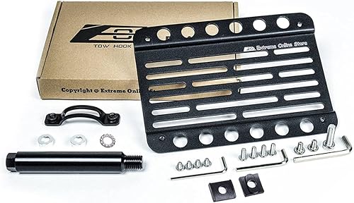 Extreme Online Store Repuesto para modelos de Audi Q8 y SQ8 de 2019  EOS Plate Version 1 Front Parachoques gancho de remolque placa de licencia