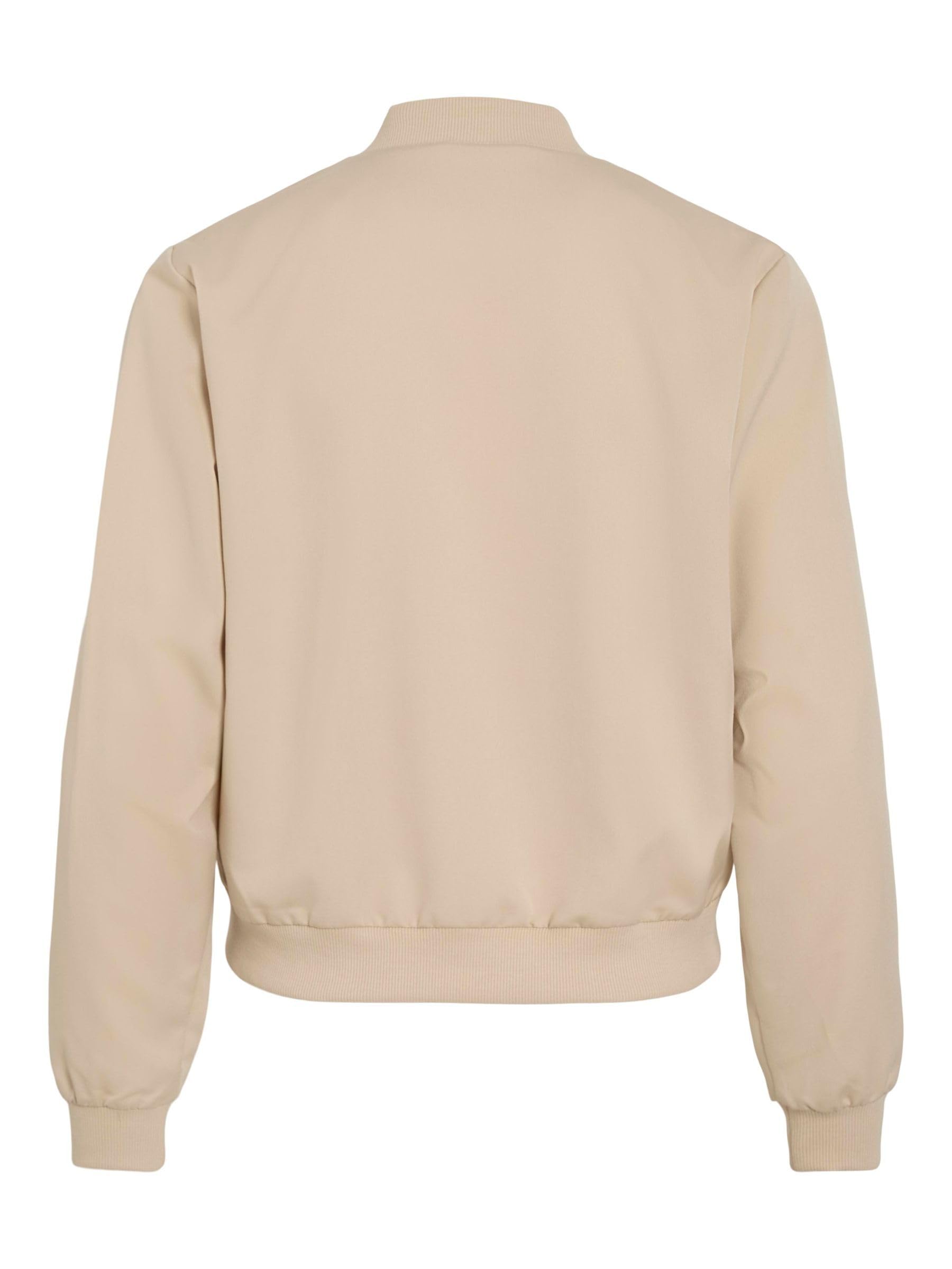 Vila Female Female Damen Bomberjacke mit Reißverschluss, leichte Übergangsjacke VIBUBBLE Reißverschluss VIBUBBLE Reißverschluss