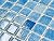 Tenedos Blue Recycled Glass Mosaic Tile Square 7/8 Inch Pattern for Kitchen Backsplash, Swimming Pool Tile, Bathroom Wall, Accent Wall (Not Peel and Stick Tile) (Box of 10 Sheets, Capri Blue)
