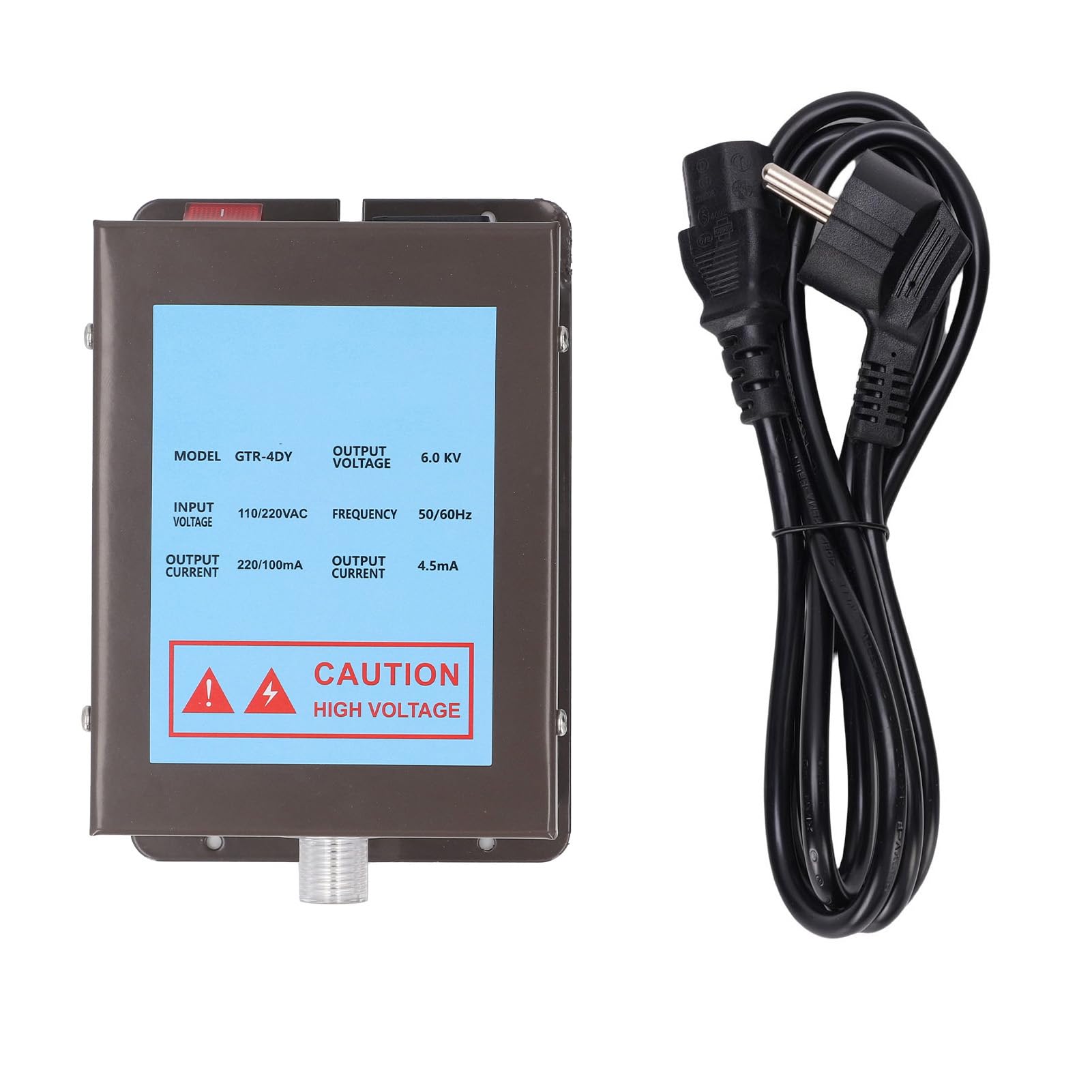 Zerodis Fuente de Alimentación de Barra de Aire Ionizante, Fuente de Alimentación de Barra Ionizadora Antiestática de 6.0KV con Alta Densidad de Iones y Múltiples (Enchufe Europeo 220-240V)