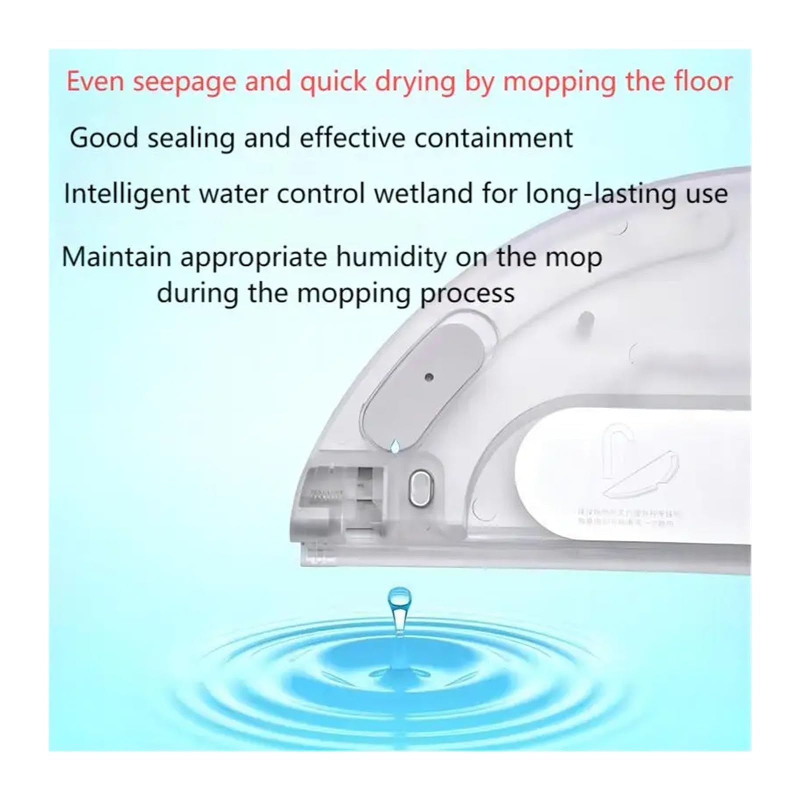 Tanque de agua con control eléctrico, compatible con Dreame, accesorios for robot barredor F9(1 Tank)