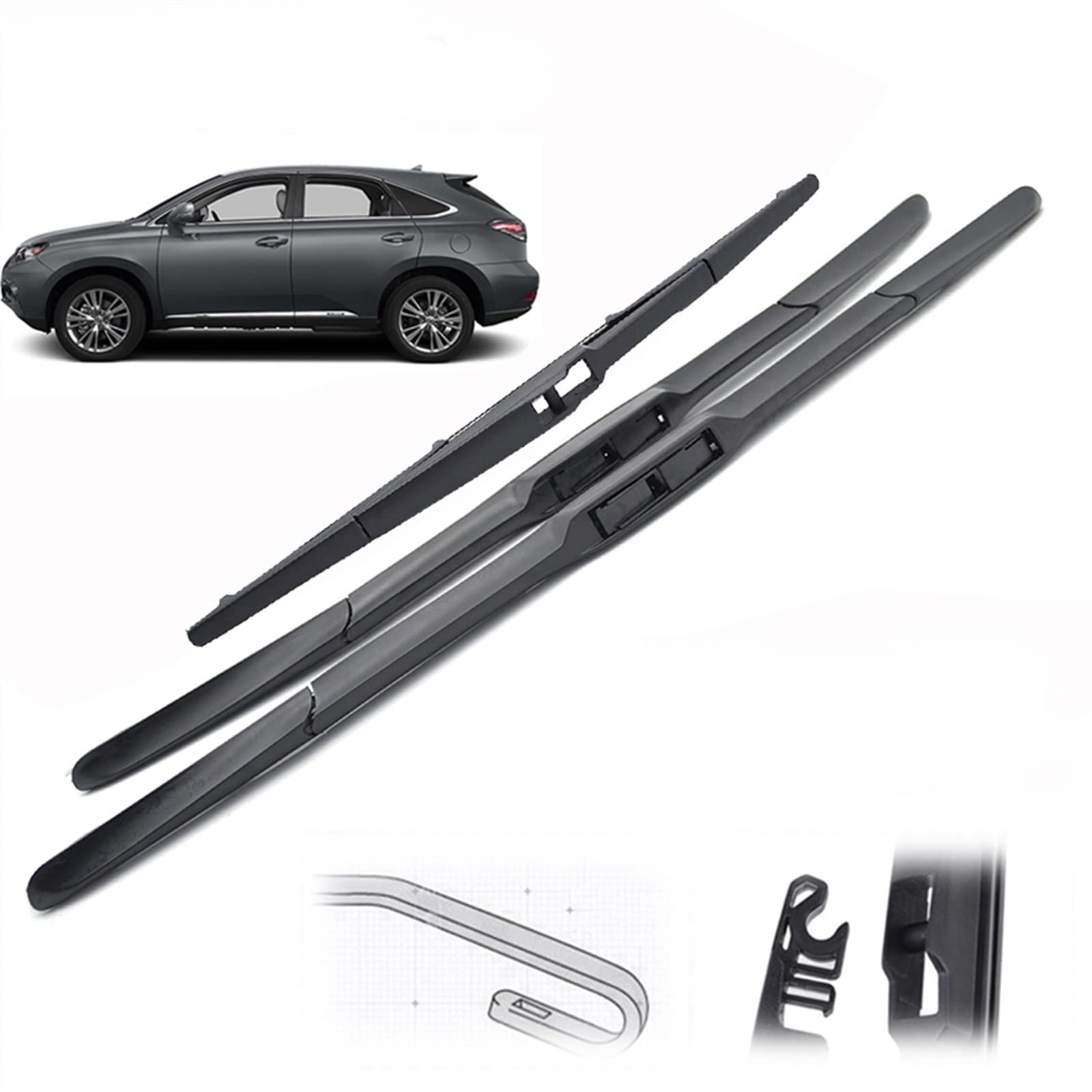 Balais d'essuie-glace Lexus RX : finies les traces et les bruits sur votre pare-brise