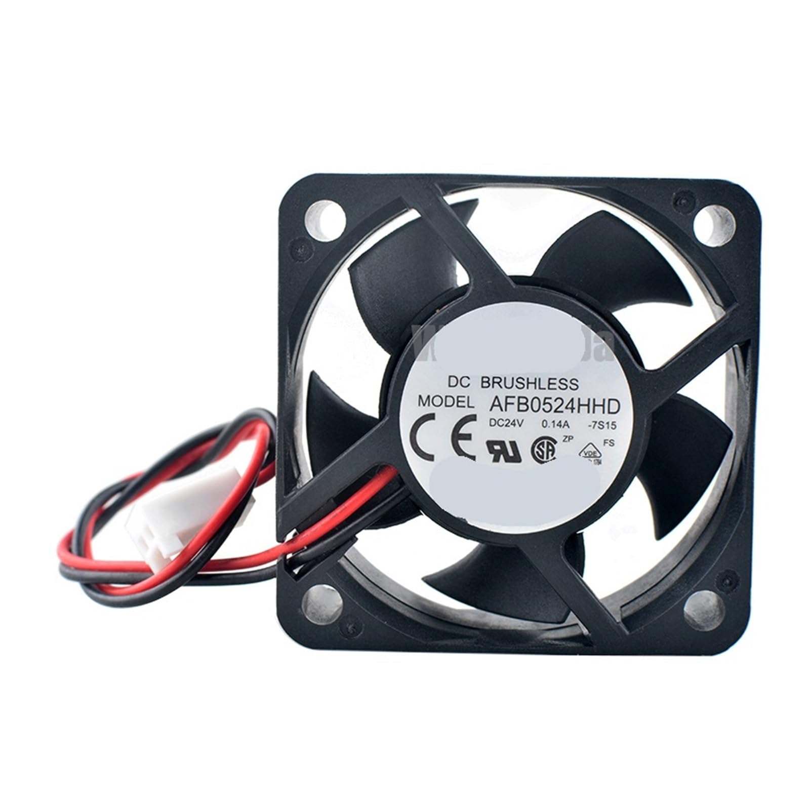 JJKKOZVQF AFB0524HHD Dual Ball Bearing Cooling Fan 5cm 50mm 50x50x20mm DC24V 0.14A 2-Pin