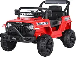 Carrinho Elétrico Infantil Mini Jipe Ride On 12v Maxi Toys (Vermelho)