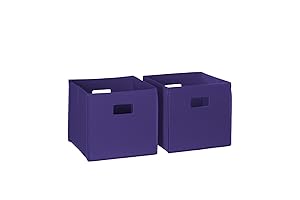 RiverRidge Purple Storage Bin Set: Optimize Space, Enhance Décor