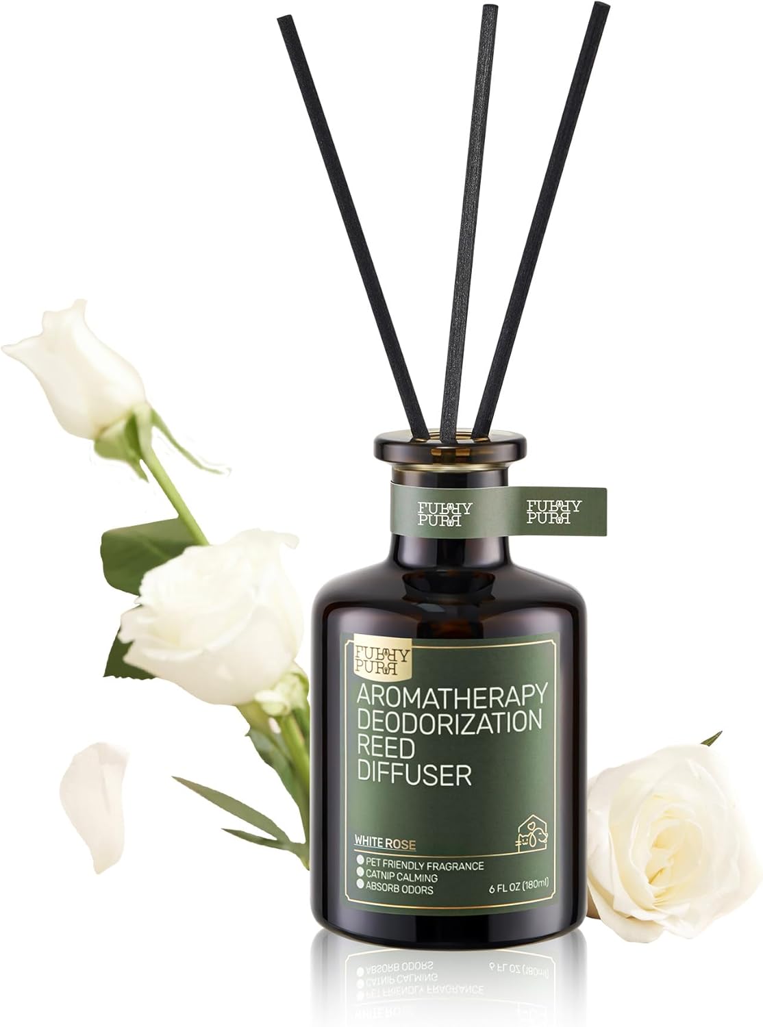 Furry Purr Reed Diffuser for Pet Odor Elimination, Pets