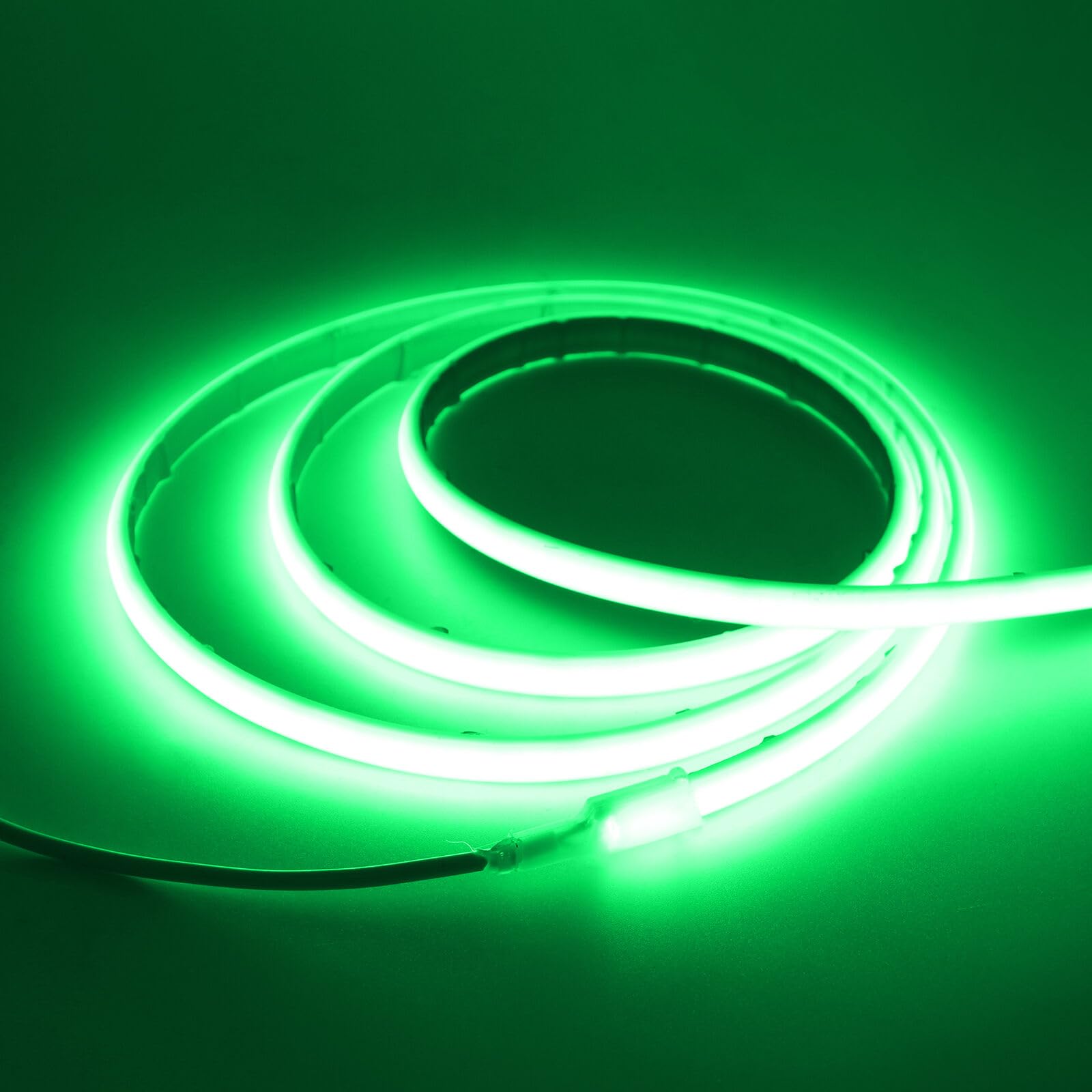 KISUFU 12V COB LED Neon Strip Light, 320 LEDs/m IP68 Waterproof High Density 2PIN Flexible Cuttable Tape Lights for DIY Bedroom Kitchen Home Decoration. (No Power Supply)