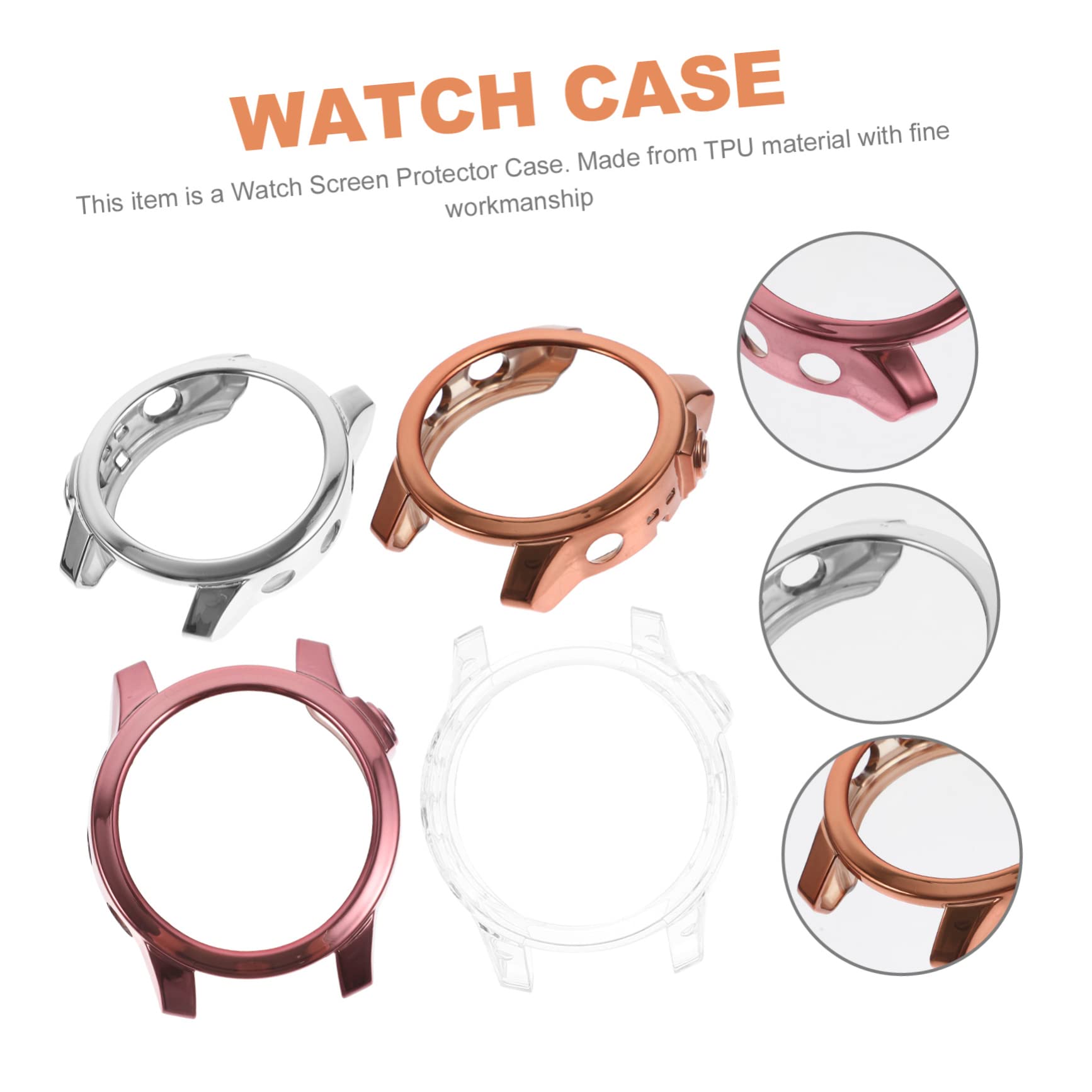 Gatuida 20 Pcs Cas Reloj Inteligente Smartwatch Protecteur D'Écran Cas 7 Protecteur Silicone Anneau Couverture Réutilisable TPU Major