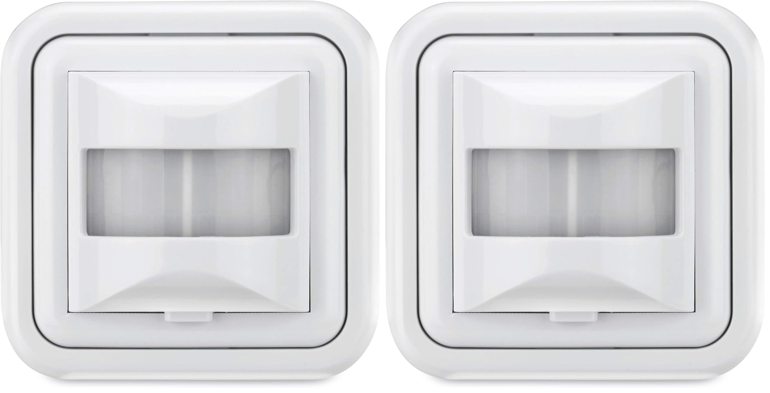 conecto Detector de Movimiento de Pared por Infrarrojos, ángulo de detección de 160°, Montaje Empotrado en Pared, IP20, Blanco (Paquete de 2)