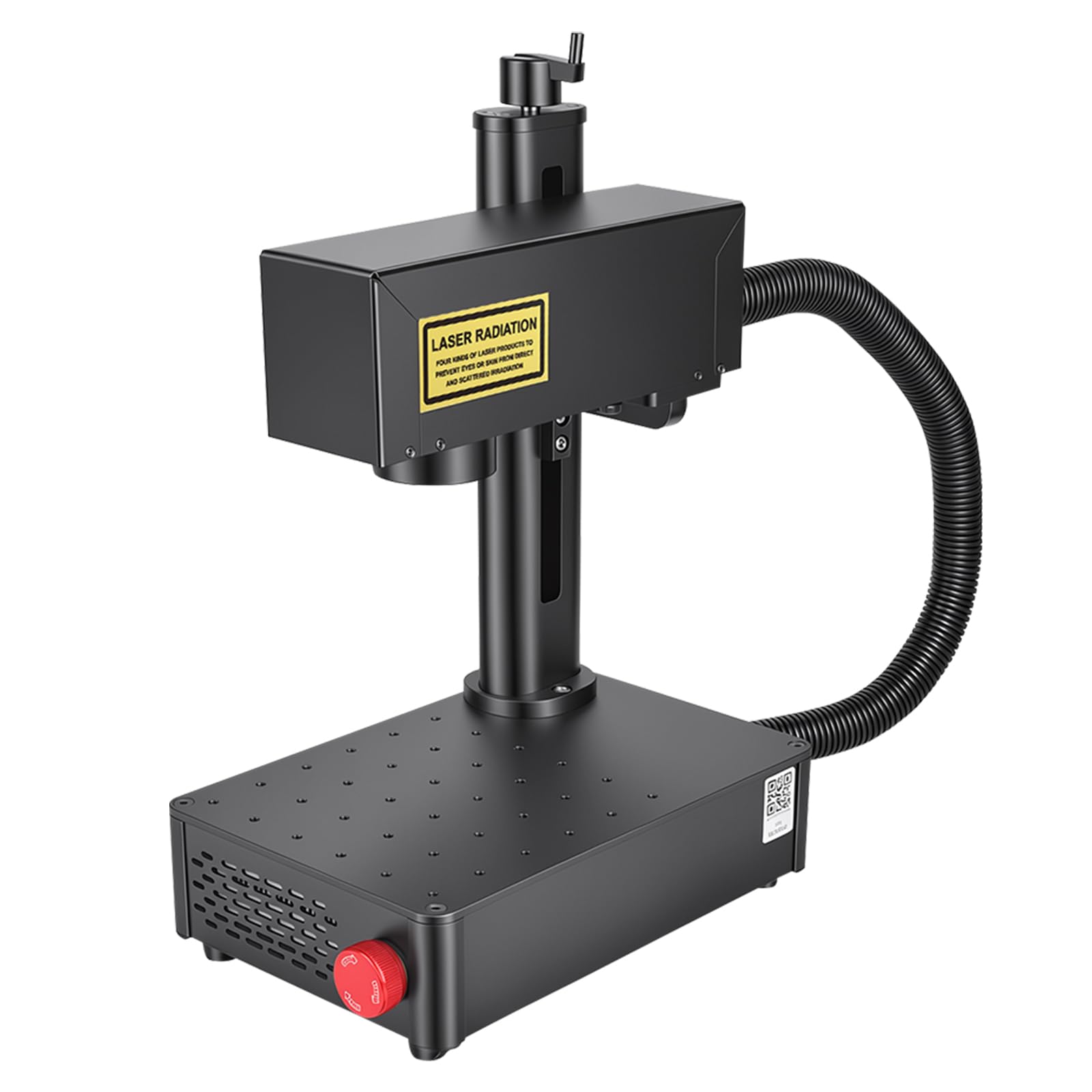 5W 10W Machine de Marquage Laser à Fibre, Graveur Laser de Bureau pour Métal Acier Inoxydable Aluminium Bijoux Plastique, Graveur Laser Portable pour Gravure Découpe, Lentille 175mm, 220V