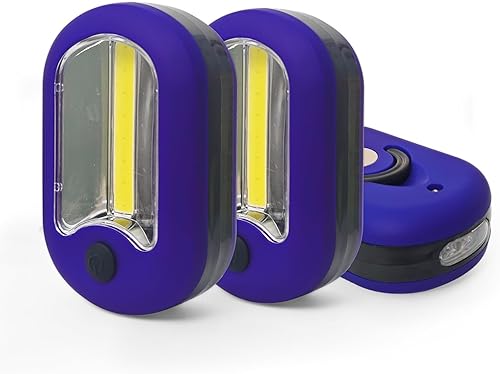 Lámpara LED de camping 3 en 1, mini linterna, linterna de bolsillo portátil, luz de trabajo magnética, linterna con gancho, 144 lúmenes, 2 modos de