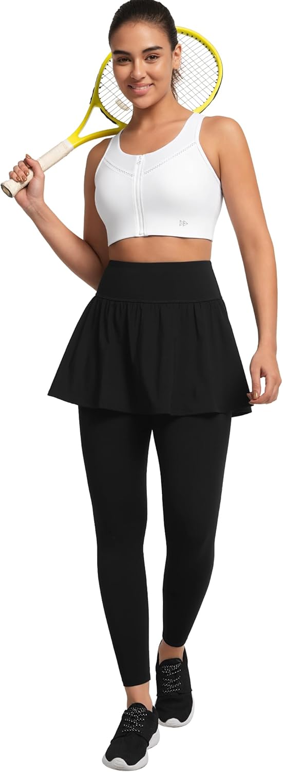 Yvette High Impact Sports Bras for Women with Front Zipper Full Support Racerback Sports Bra Plus Size for Running Gym - Image 7