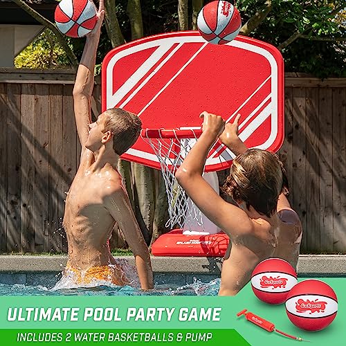 GoSports-Splash-Hoop-Swimming-Pool-Basketball-Game-Includes-Poolside-Water-Basketball-Hoop-2-Balls-and-Pump–Choose-Your-Style GoSports Splash Hoop Swimming Pool Basketball Game Includes Poolside Water Basketball Hoop 2 Balls and Pump–Choose Your Style