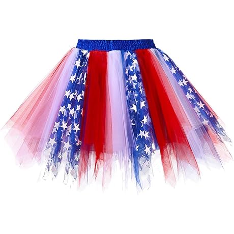 4th of July Tutu: Sparkly Starry Skirt for Patriotic Celebrations