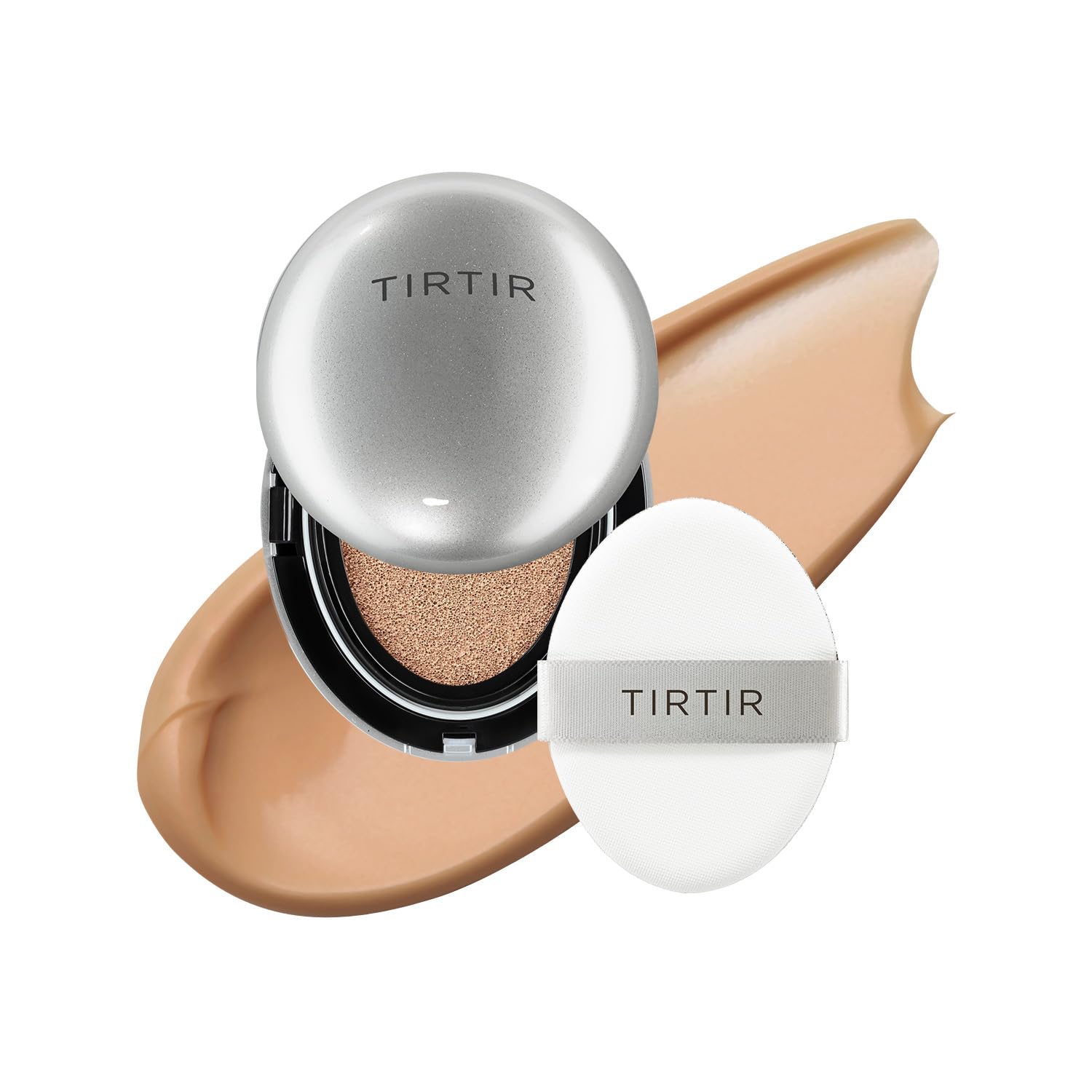 Mask Fit Aura Cushion Foundation, Full coverage, Skin fit, Satin Glow Finish, Korean Cushion Foundation #33C HAZEL| 4.5g