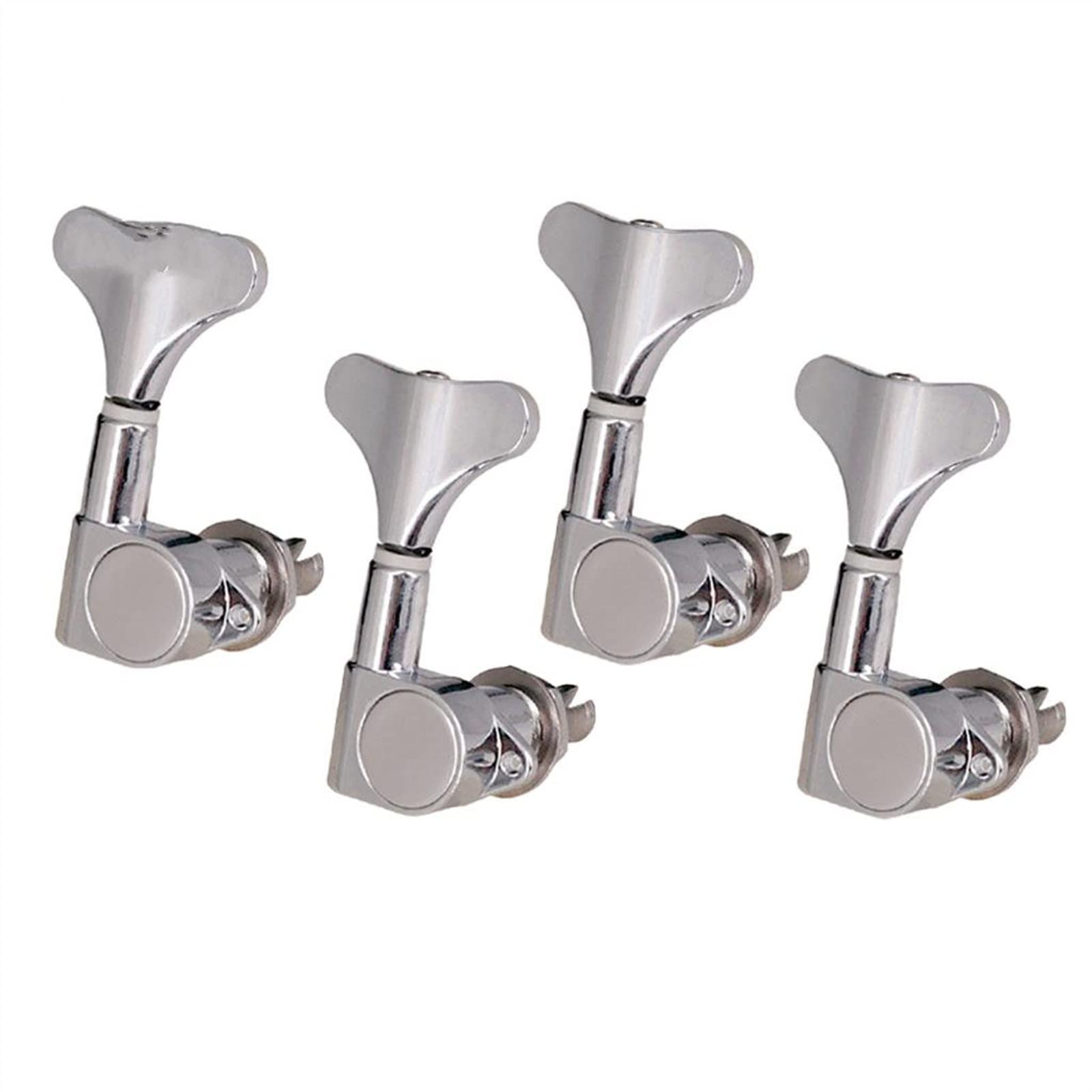 Tuner Mechaniken Knöpfe Bass -Tuning -Peg -Tuner Versiegelter Fischschwanzknopf Für 4/5/6 String Bass (Color : Silver 4R)