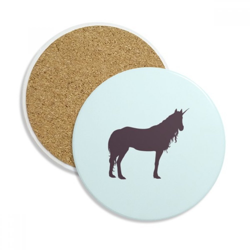 Cadeau multicolore dessous de verre céramique licorne lot de deux
