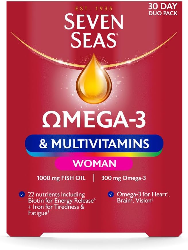 Seven Seas Omega3 & Multivitamins Woman, With Biotin and Iron, 30Day