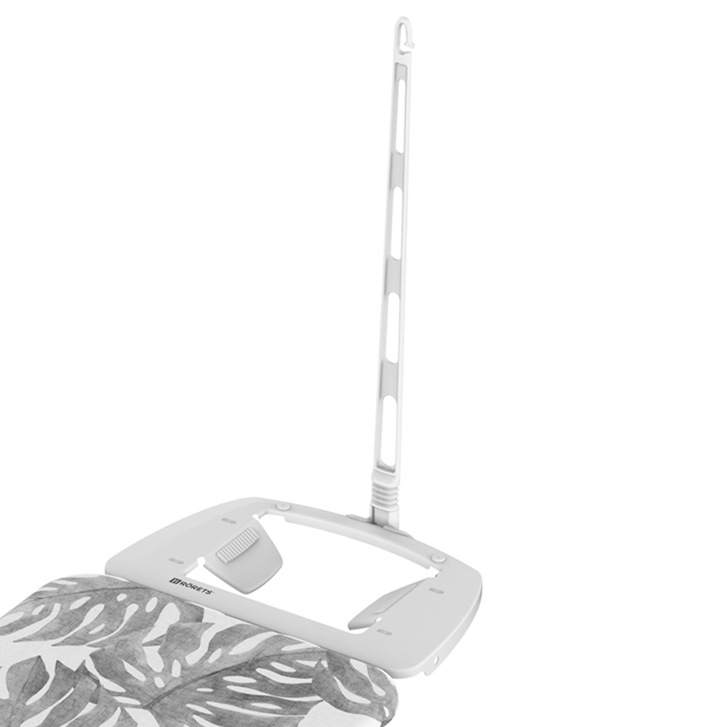 Rörets Asse da Stiro Facile Express Bianco Pois - Speciale per Camicie, Piano in Cotone, Telaio in Acciaio Inossidabile e Altezza Regolabile a 8 Livelli - 103 x 33 x 90 cm