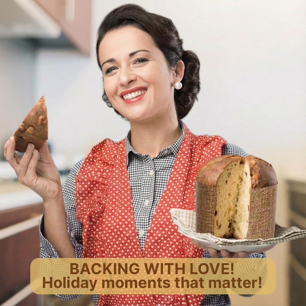SHSH trade group Osterbrotform aus Papier, 425 ml, Paska Kulich (12er-Pack) – Panettone-Papier-Backformen, Para-Backform, Panettone-Formen de Papel