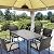 HAPPATIO 7 Piece Patio Dining Set,Wicker Outdoor Dining Set,Outdoor Patio Dining Set.Wicker Rattan Patio Dining Furniture Set with Umbrella Hole. Outdoor Dining Set for 6.(Beige Cushion)