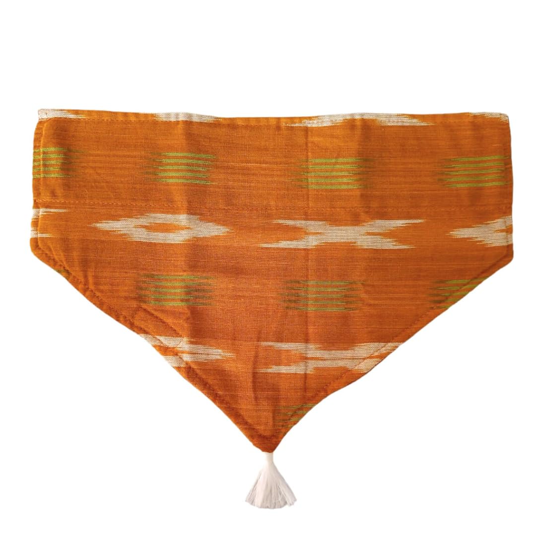 Unleashed India Ikat Bandanas. Traditional Ikkat Fabric for Festive Season, Weddings. Easy Collar Insert, Washable Ethnic Bandana for All Dog Types and Cats.Mustard Color (Extra Large) (B0CGKMC9KF) Amazon Price History, Amazon Price Tracker