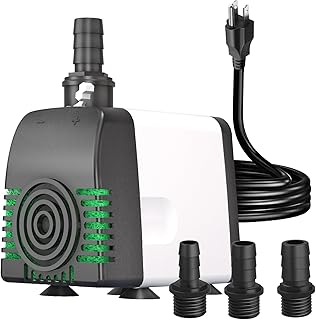 800GPH Submersible Water Pump - Fountain pumps with Auto Shut Off, Adjus...