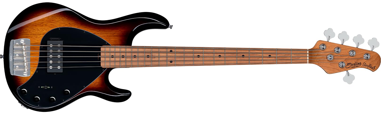 Sterling By Music Man StingRay RAY35 5-string Bass Guitar in Vintage Sunburst finish