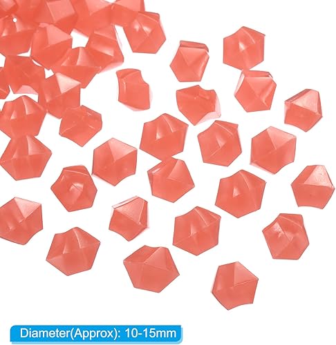 Miniatura 2 de MECCANIXITY 100 piedras brillantes de 0.39 a 0.59 pulgadas (0.394-0.591 in) para decoración en la oscuridad, piedras luminosas, decoración de