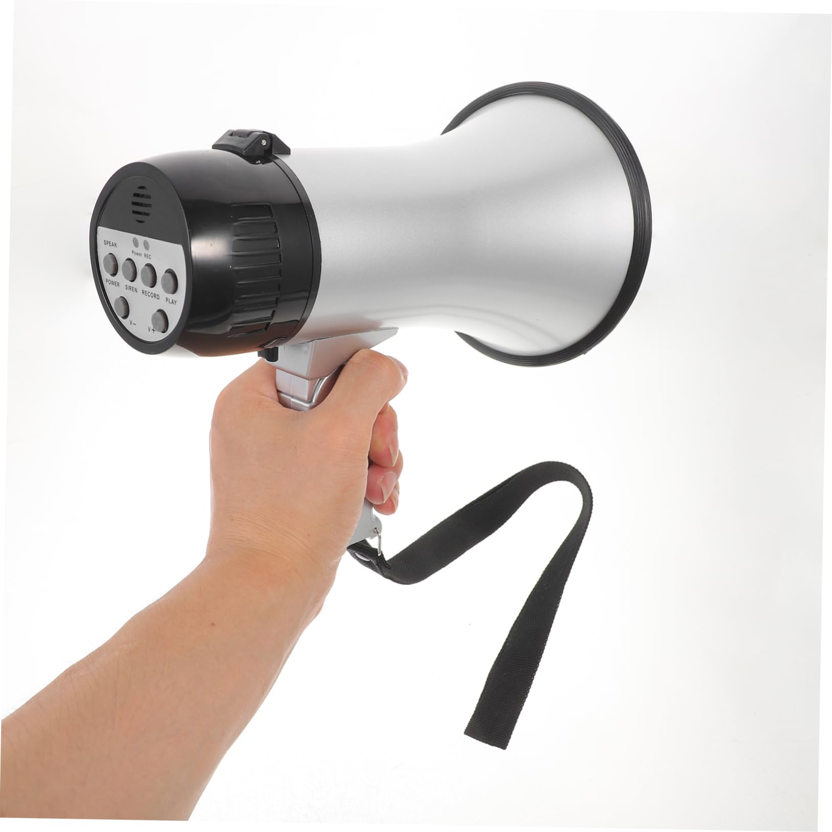 BESPORTBLE Megáfono para Animar Deportes Megáfono De Mano Fuerte Sonido Grabación Personalizada Batería Larga Duración