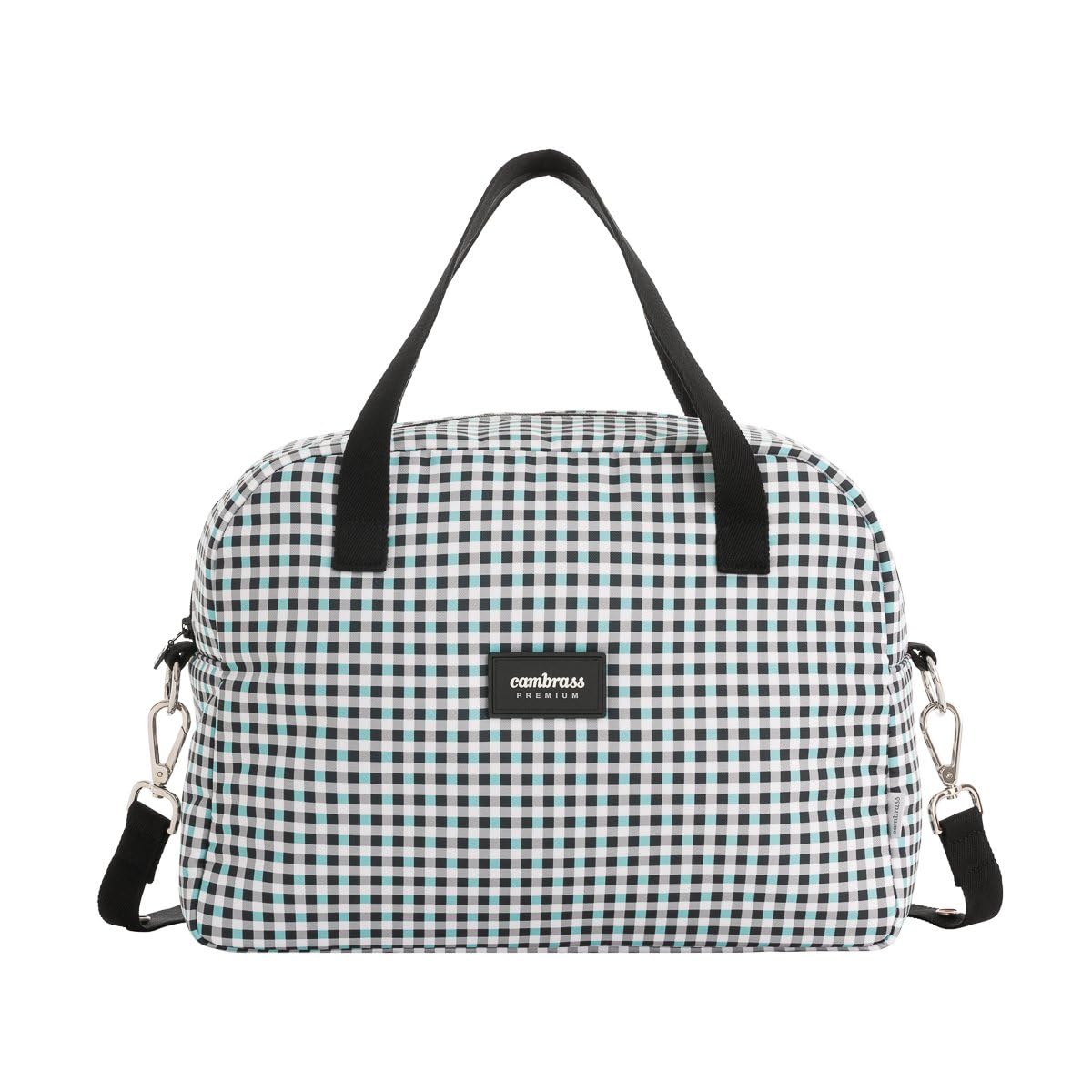 Cambrass - Bolso carro maternal para bebe - bolso de maternidad para carritos de bebe - organizador para pañales y otras cosas de bebe - New Vichy Azul 18x41x31 cm
