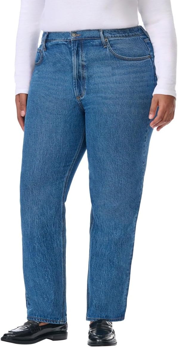 KIRKLAND Signature Women's High-Rise Straight Leg Jeans - Image 7
